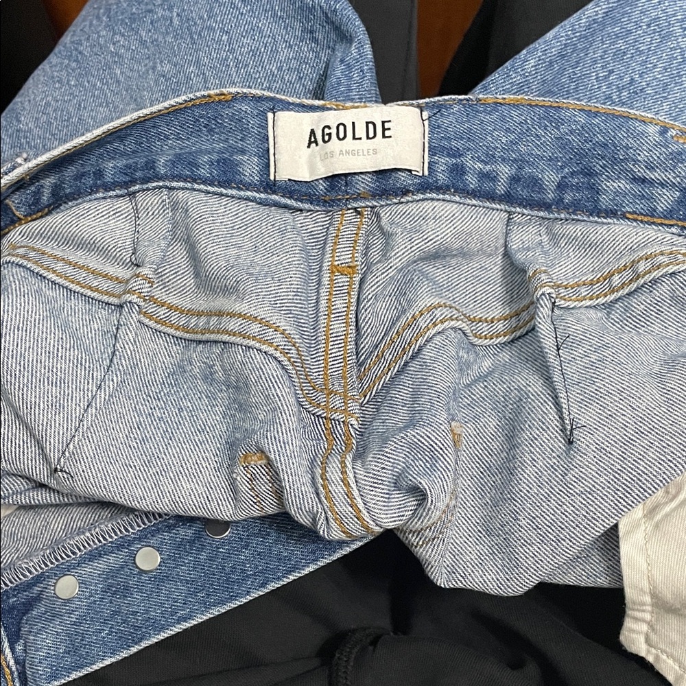 AGOLDE Riley High Rise Straight Cropped Jeans - Picture 7 of 9